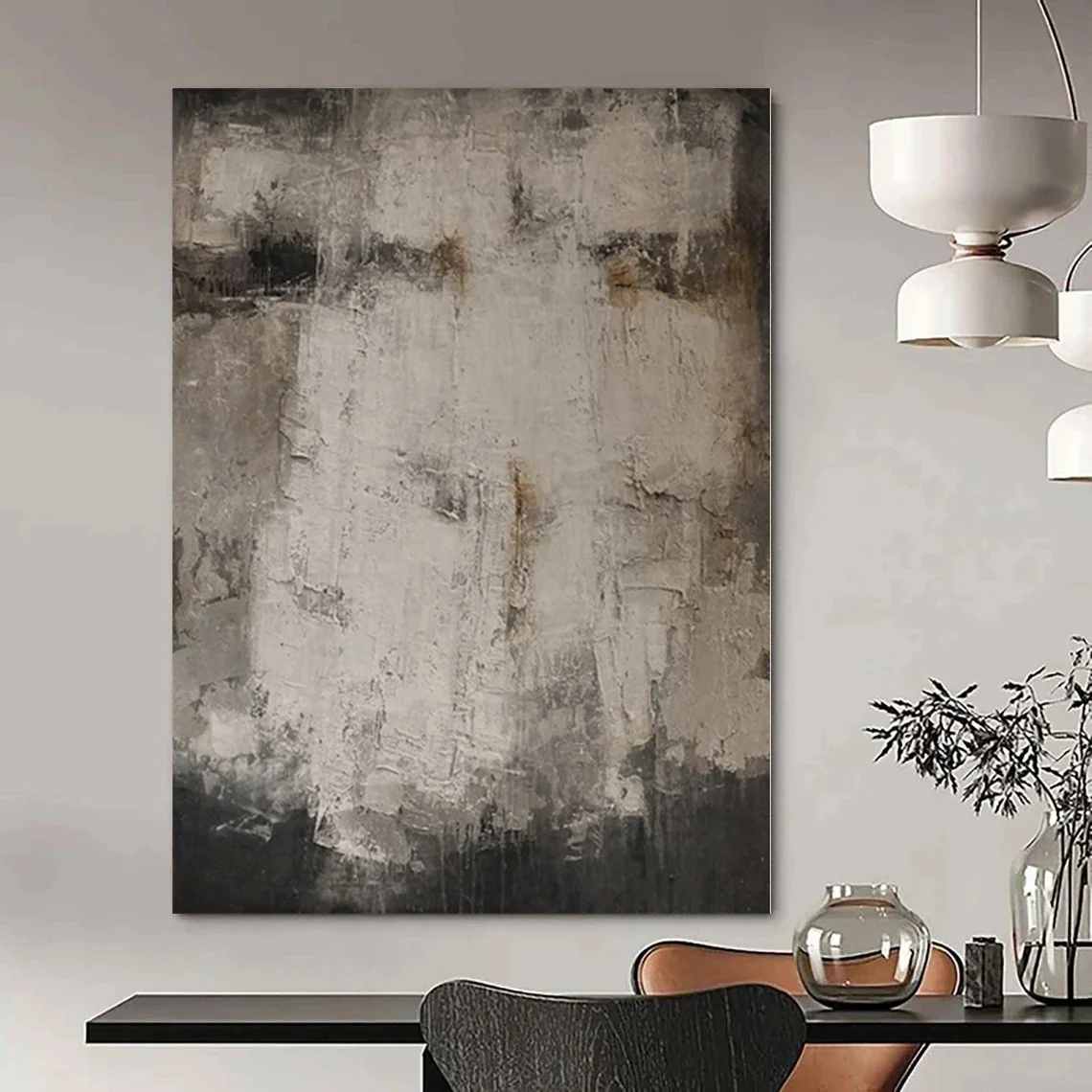 Brown_Gray_Rustic_Textured_Abstract_Canvas_Artwork_5WIRN wall art